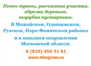Покос травы, кошу траву, расчистка участка, спил деревьев, обустройство территории