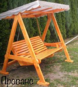 Деревянные качели