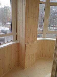 Обшивка вагонкой балконов, лоджий, домов, бань. Балкон под ключ