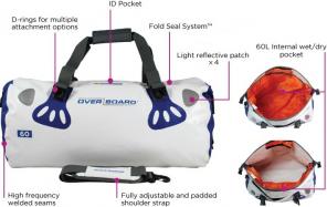 Продаем водонепроницаемая герметичная сумка OverBoard OB1013WHT 60 Litres .