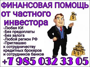 Финансовая помощь от частного инвестора