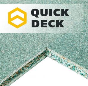 ДСП влагостойкая шпунтованная плита Quick Deck 12 мм