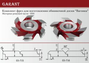 Фрезы для имитации бруса(вагонка) с четвертью