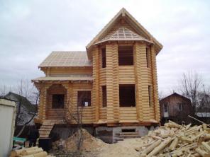 Производство домов из оцилиндрованного бревна, строительство, проектирование.