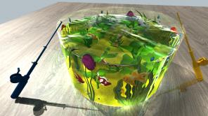 Детская развивающая игра 3D-рыбалка