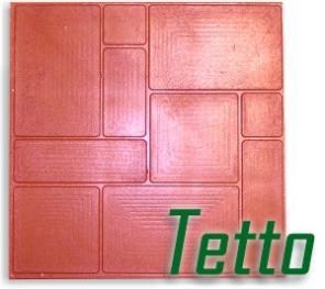 Плитка полимерпесчаная 320x320 и 500x500 Tetto