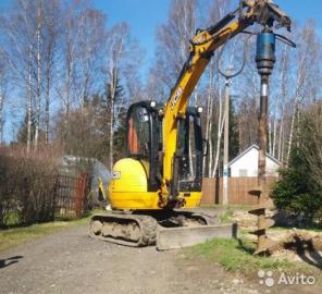 Услуги Экскаватор - планировщик ямобур Hitachi EX 75 , 8 тонн масса.