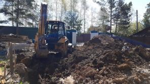 Аренда экскаватора погрузчика кат- 428Е