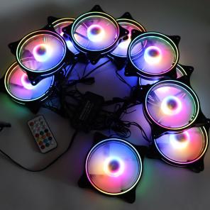 Вентиляторы кулеры для корпуса компьютера с подсветкой RGB LED
