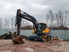 Volvo EW180C б/у полноповоротный экскаватор колёсный