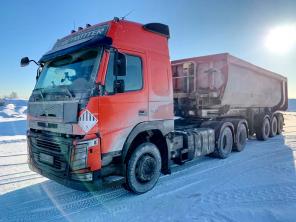 Седельный тягач Volvo FM13 и самосвальный полуприцеп Grunwald