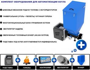 Оборудование для автоматизации твердотопливного котла.
