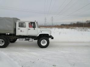 Снегоболотоход ГАЗ 33081, автомобиль для рыбалки и охоты газ Садко