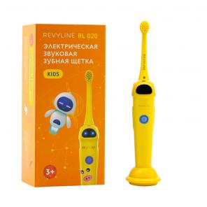 Желтая звуковая щетка Revyline RL 020 Kids