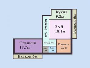 Продам 3 комн. квартиру, 70 кв.м., 6 этаж из 10
