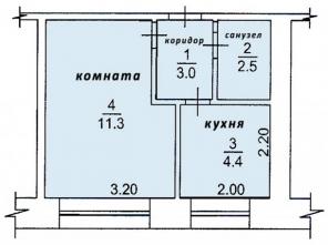 Продам 1-ком. квартиру, г. Стрежевой (2-й микрорайон)