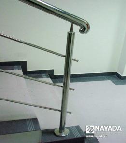 Система ограждения из стоек, поручня и заполнения. Перила из нержавеющей стали, стекла в Волгограде