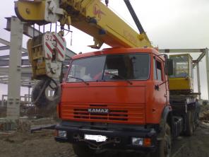 Автокран "Ивановец" на шасси Камаз г/п 32 т