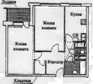Продается 2-комн. кв-ра 60м2, м.«Кунцевская», 5 м.тр., ул.Инициативная д.7, к.3.