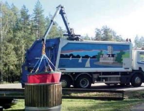 Кран V-KRAN (Швеция) для мусоровозов.