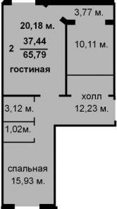 Продаю 2-комн. кв-ру,Нахабино,Новая Лесная,7,к.1