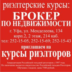 Курс риэлтор профессионал