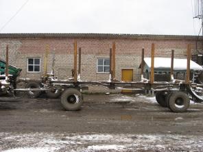 Сортиментовоз КамАЗ-6382 с прицепом МАЗ-837810-20 сортиментовоз