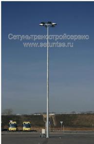 Опоры, мачты и столбы уличного и дорожного освещения.