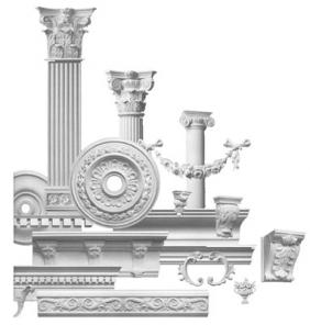 Лепнина, изделия из гипса