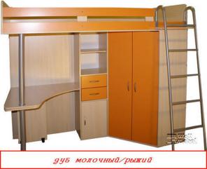 Кровать чердак М 85 в новой текстуре!