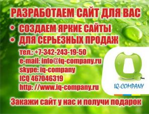 Создание сайтов в перми. Разработка сайта компании.