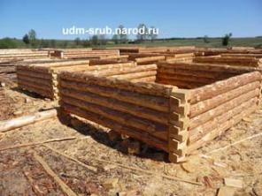 Срубы, деревянные дома, бани. Срубы из Удмуртии.