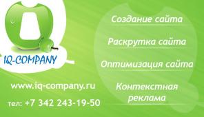 Поисковая оптимизация и раскрутка сайта клиента от компании «Ай Кью Компани»