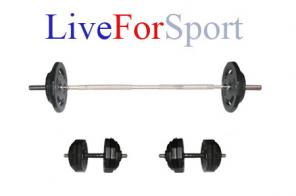 Комплект Штанга с гантелями 75 кг! 5400 р.