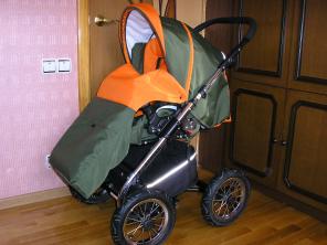 Срочно продам коляску MIKRUS ALU SPRINT+S 3 в 1 c автокреслом