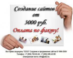 Создание сайтов с системой управления и flash анимацией