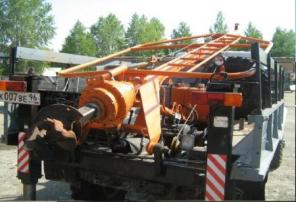 Бурильно-крановая машина БКМ-317 на шасси ГАЗ-3308
