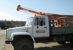 Бурильно-крановая машина БКМ-317 на шасси ГАЗ-3308