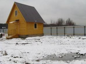Участок 10 соток и дом-баня 55 км
