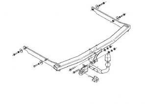 Фаркоп Ford Focus 2 Седан (Новый) цена 3800 руб.
