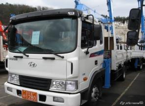 грузовик Hyundai 5т 2007г, с новой крановой установкой 5т