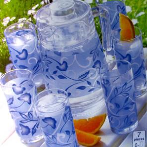 Графин и стаканы PLENITUDE BLEU