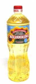 Подсолнечное масло "Хозяюшка" 1 литр/бут., опт и розница!!!