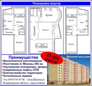 Квартиры от застройщика по ценам ниже государственных!