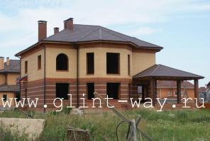 Киевское шоссе 24 км от МКАД. Трехуровневый кирпичный коттедж площадью 397 квадратных метров