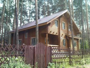 Дом 215 кв м, из оцилиндрованного бревна
