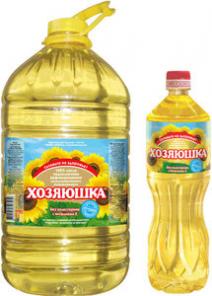 Масло подсолнечное рафинированное "Хозяюшка" 1 литр/упак., опт и розница!