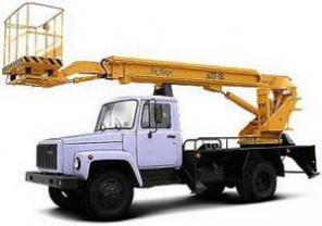 Услуги автовышки. Заказ, аренда автовышки. 18-32м.
