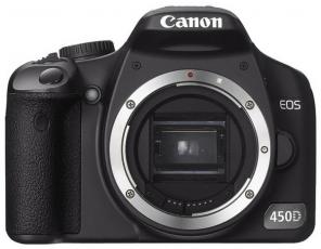 Продам Canon 450D Body на гарантии (1 год) за 17000 р.(+ карта 4 Гб, доп.аккум.)