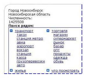 Карта России с городами